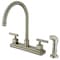 Kingston Brass KS8798CQL Claremont Centerset Kitchen Faucet, Brushed Nickel KS8798CQL - alternate 1